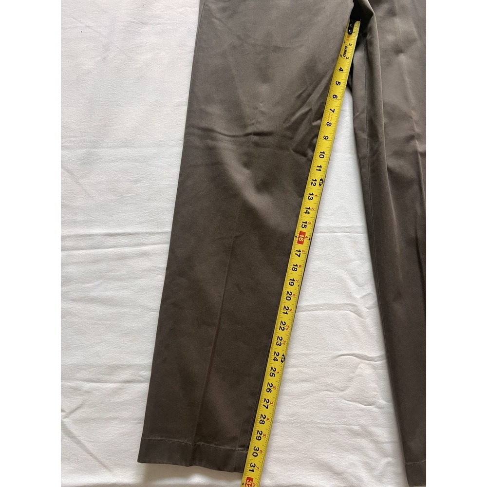 Brooks Brothers Advantage Chino Clark Pants 34W/32L 100% Cotton in Grey/Taupe - Picture 8 of 13
